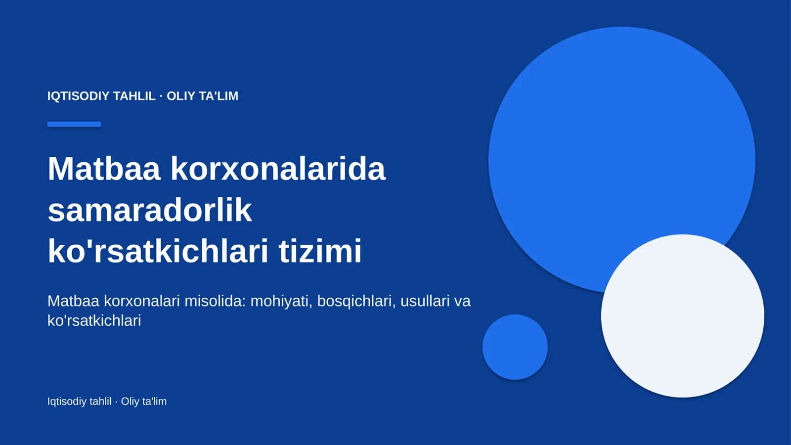matbaa korxonalarida samaradorlik ko'rsatkichlari tizimi 4341