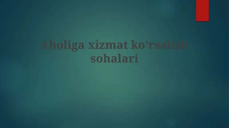 Sog'liqni saqlash xizmatlari