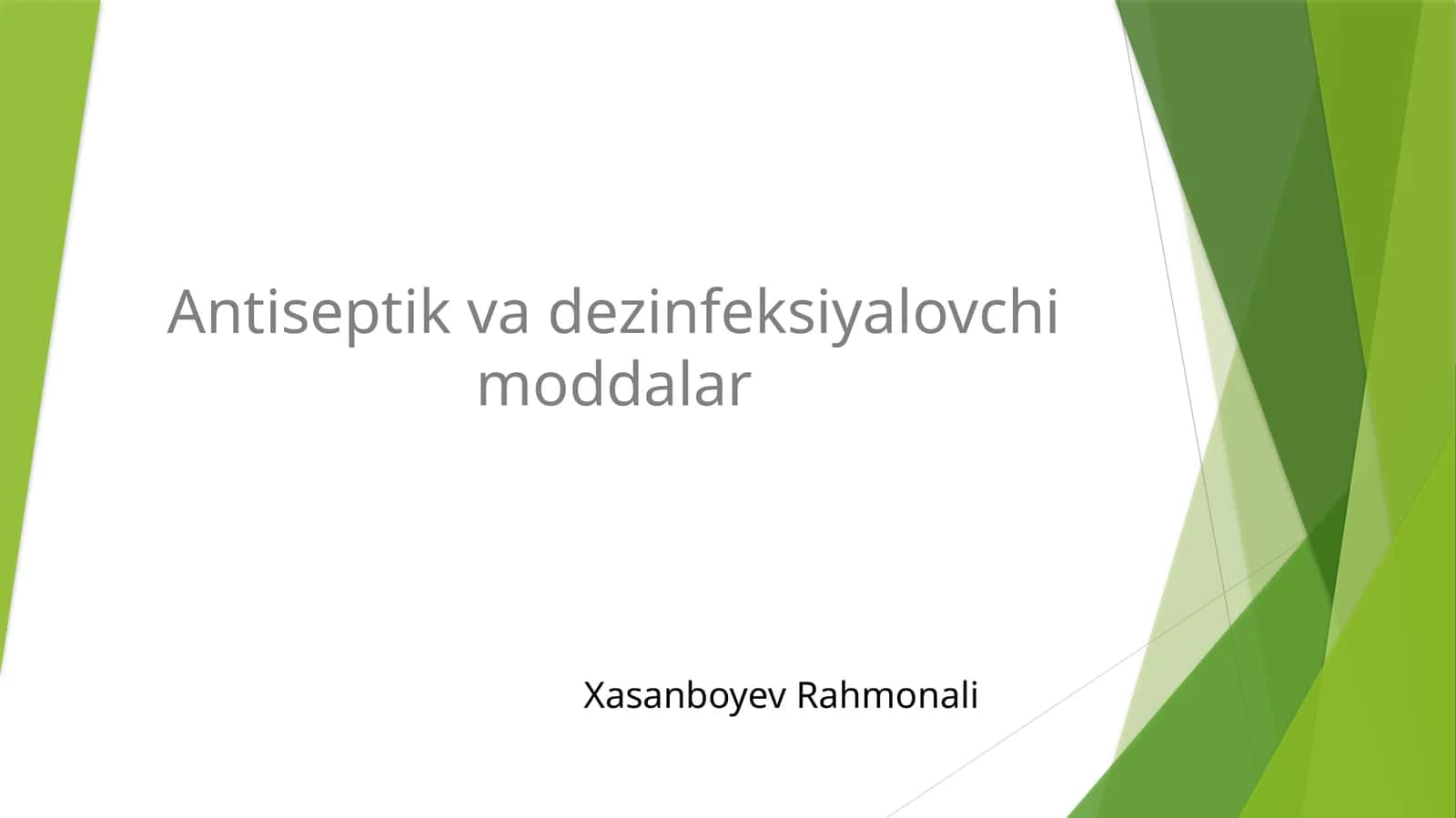 Antiseptik va dezinfeksiya lovçi moddalar