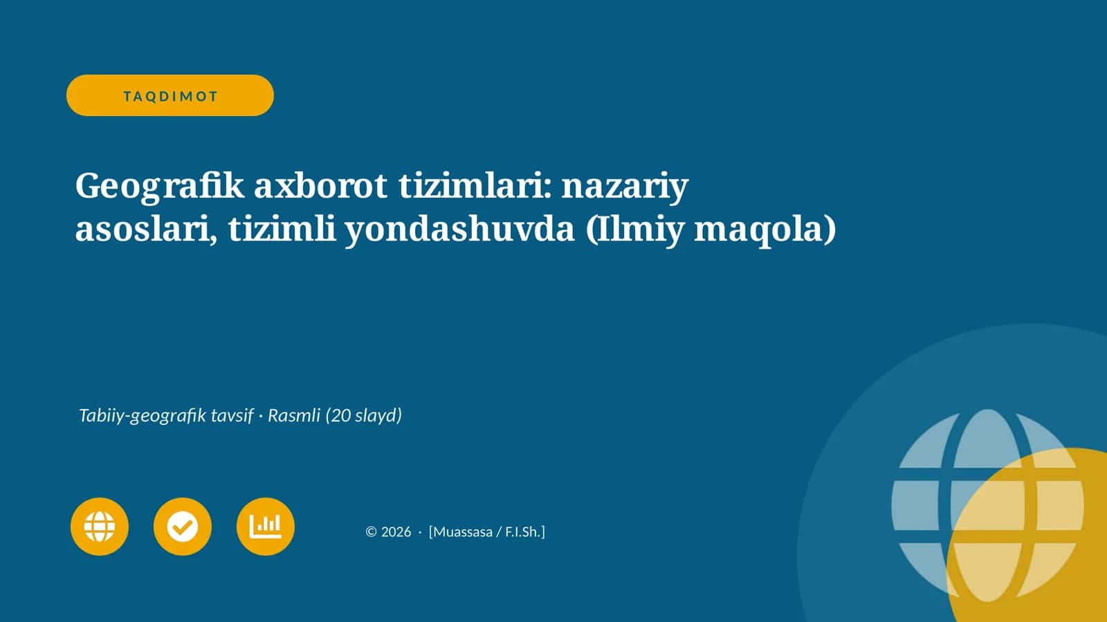 Geografik axborot tizimlari