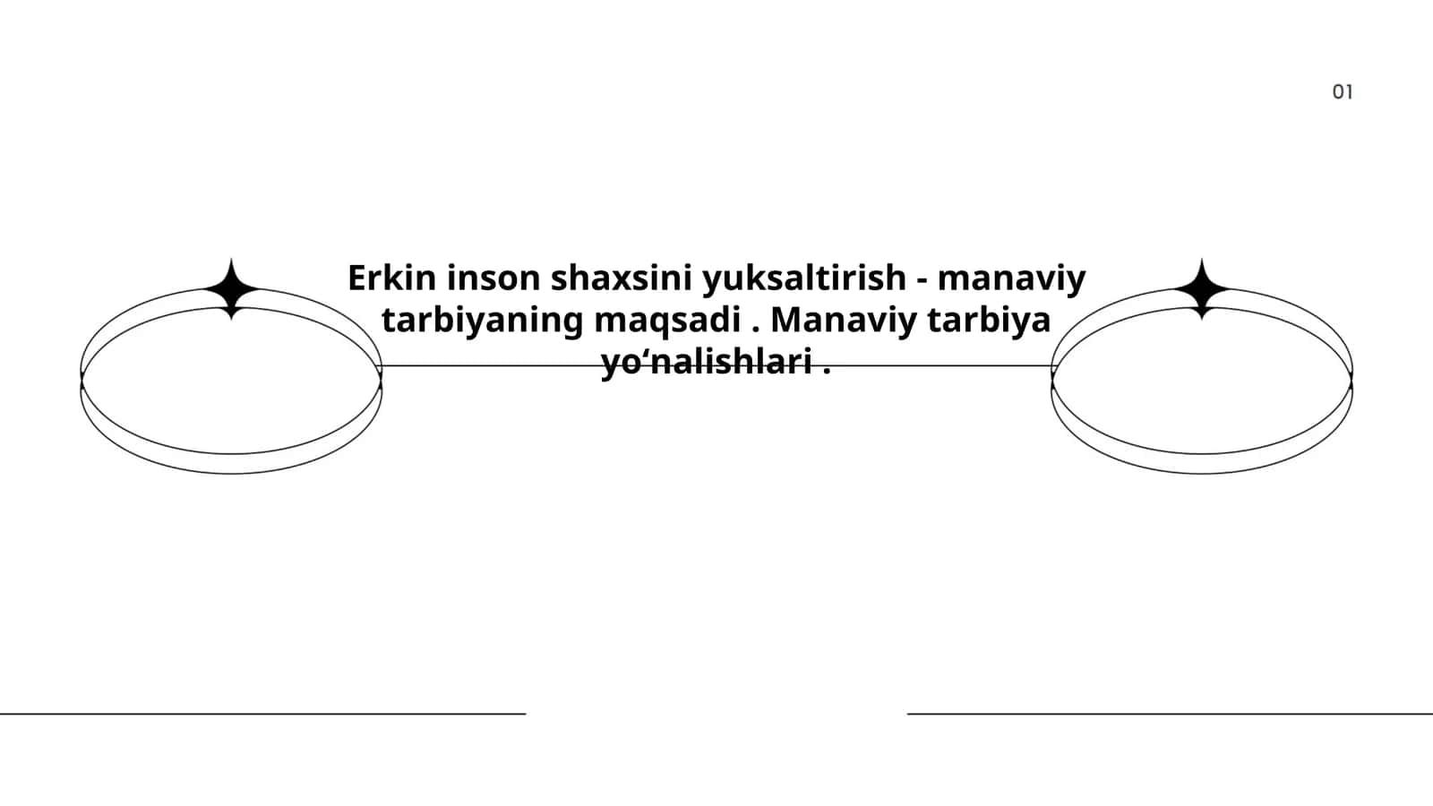 Erkin inson shaxsini yuksaltirish - manaviy tarbiyaning maqsadi