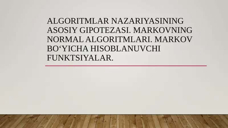 Algoritmlar nazariyasi