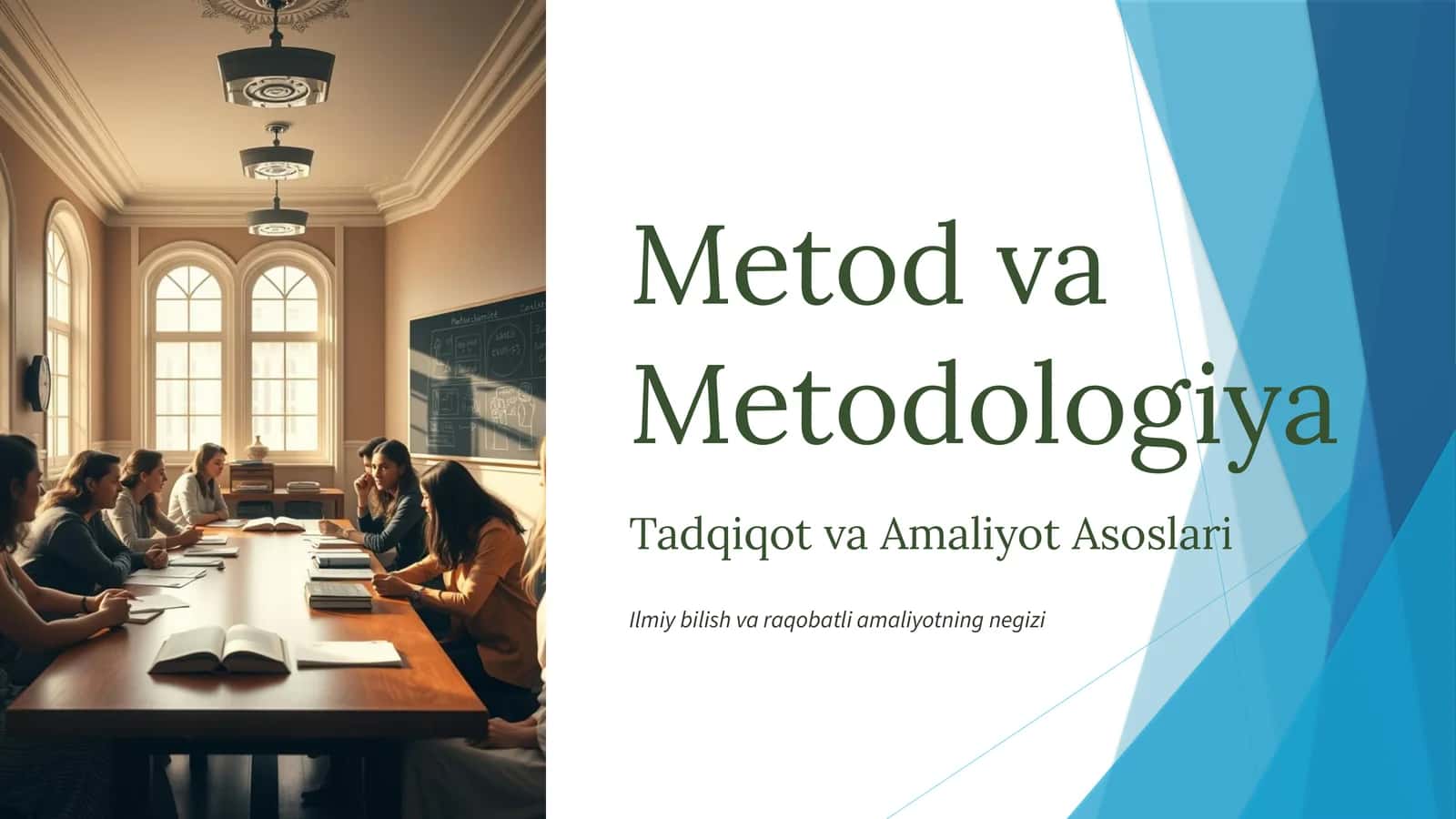 Metod va Metodologiya