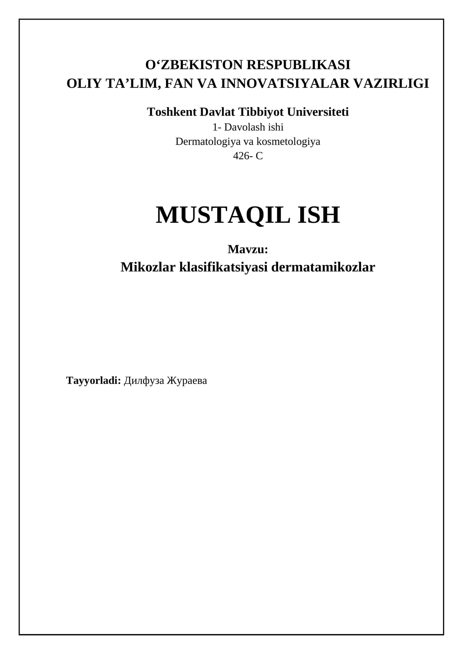 Dermatofitozlar: Ta'rif, Etiologiya va Turlari