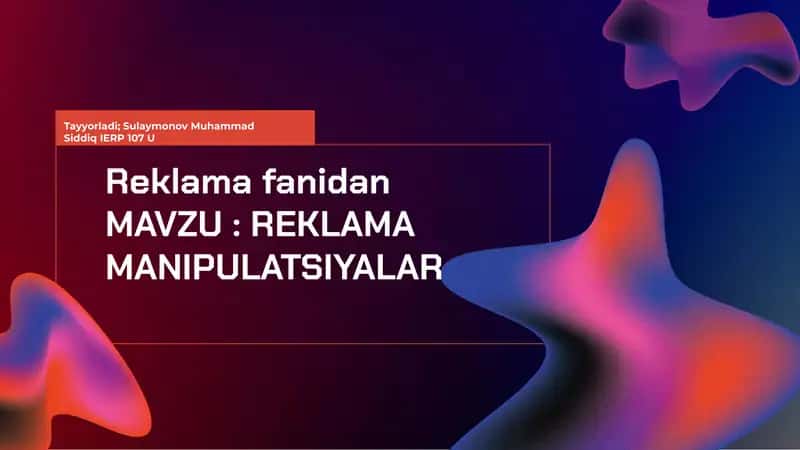 Reklama manipulyatsiyalari