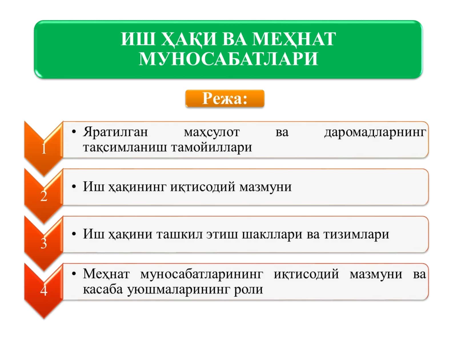 Ишлаб чиқарилган маҳсулотнинг тақсимланиш тамойиллари бўйича турлича назариялар