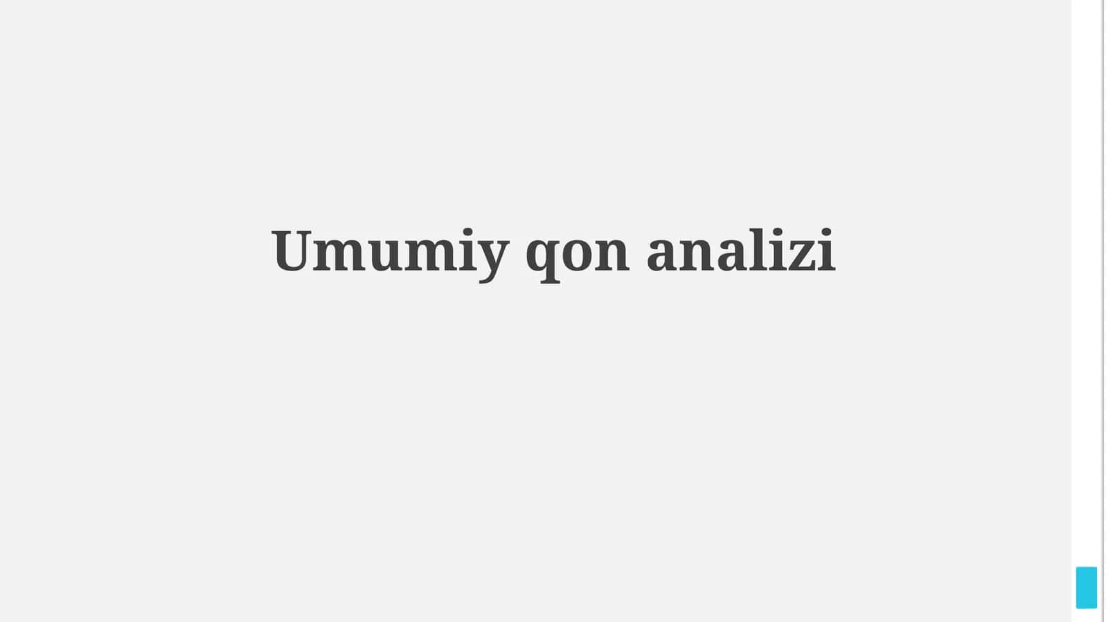 To'liq qon tahlili