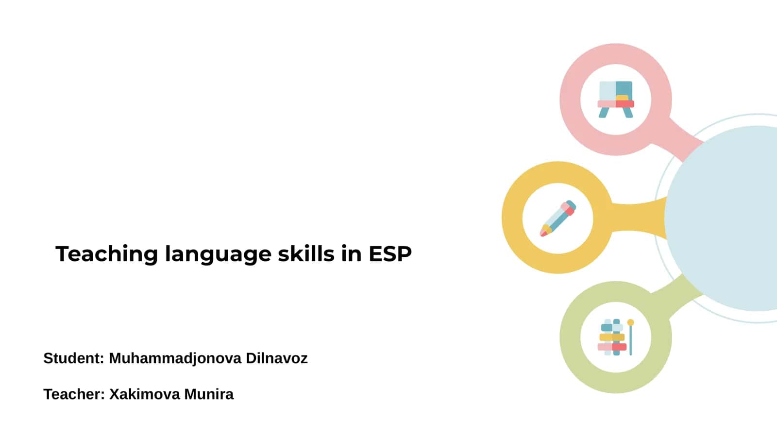 Teaching language skills in ESP