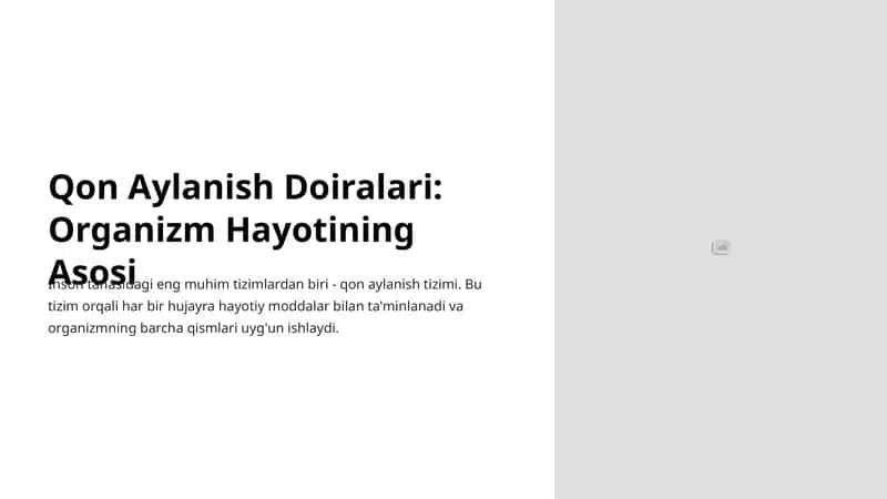 Qon Aylanish Doiralari: Organizm Hayotining Asosi