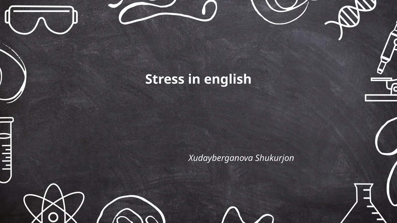 Stress in English