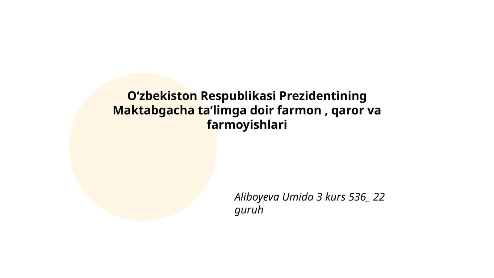 Maktabgacha ta'lim rivojlantirish strategiyasi