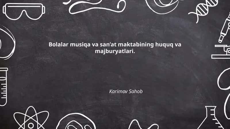 Bolalar musiqa va san'at maktabining huquq va majburyatlari