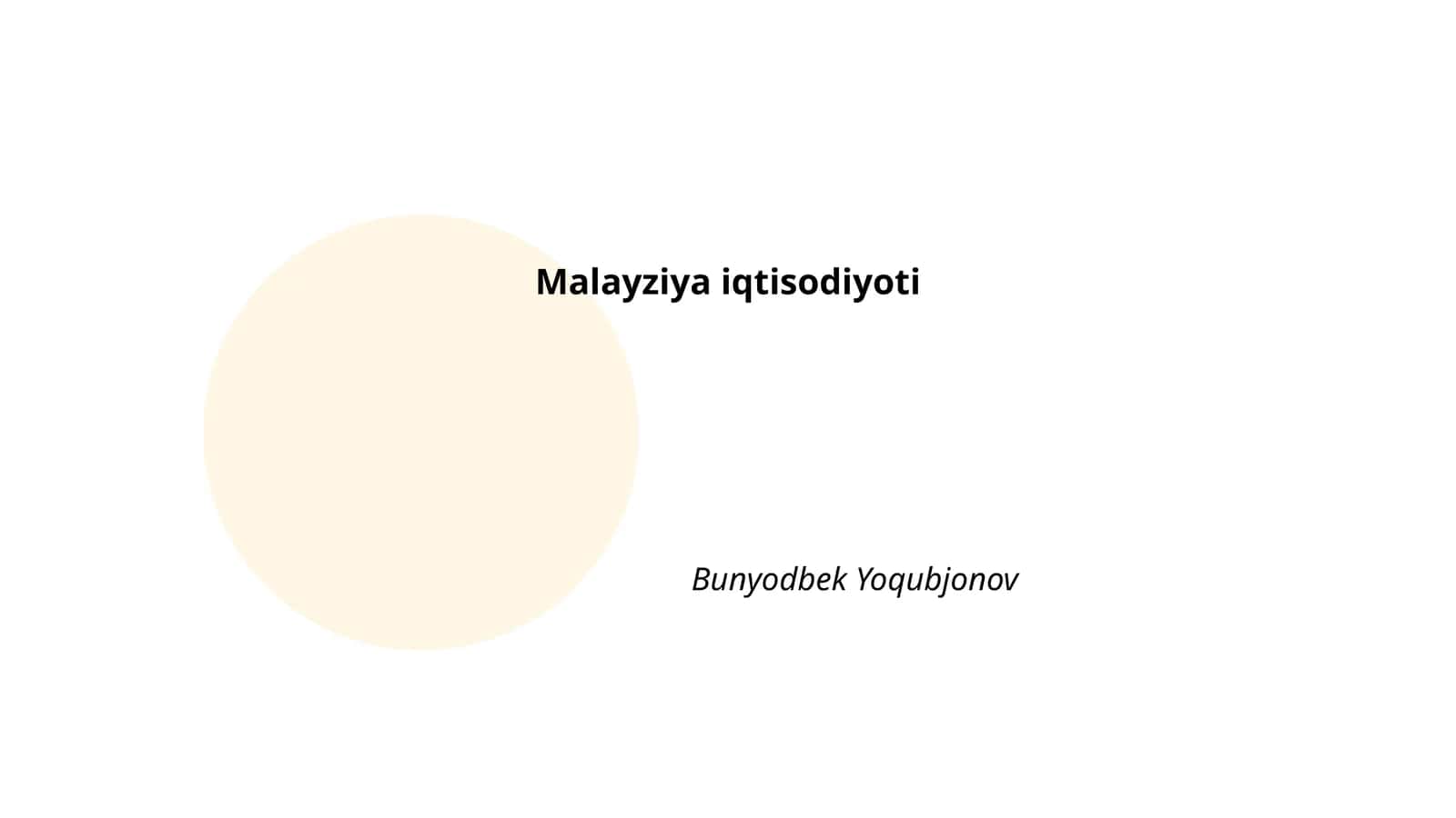 Malayziya iqtisodiyoti