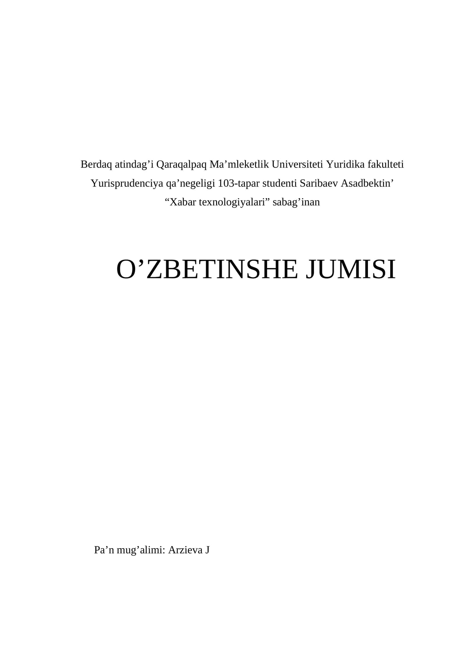 Informaciya qawipsizligi tu’sinikleri