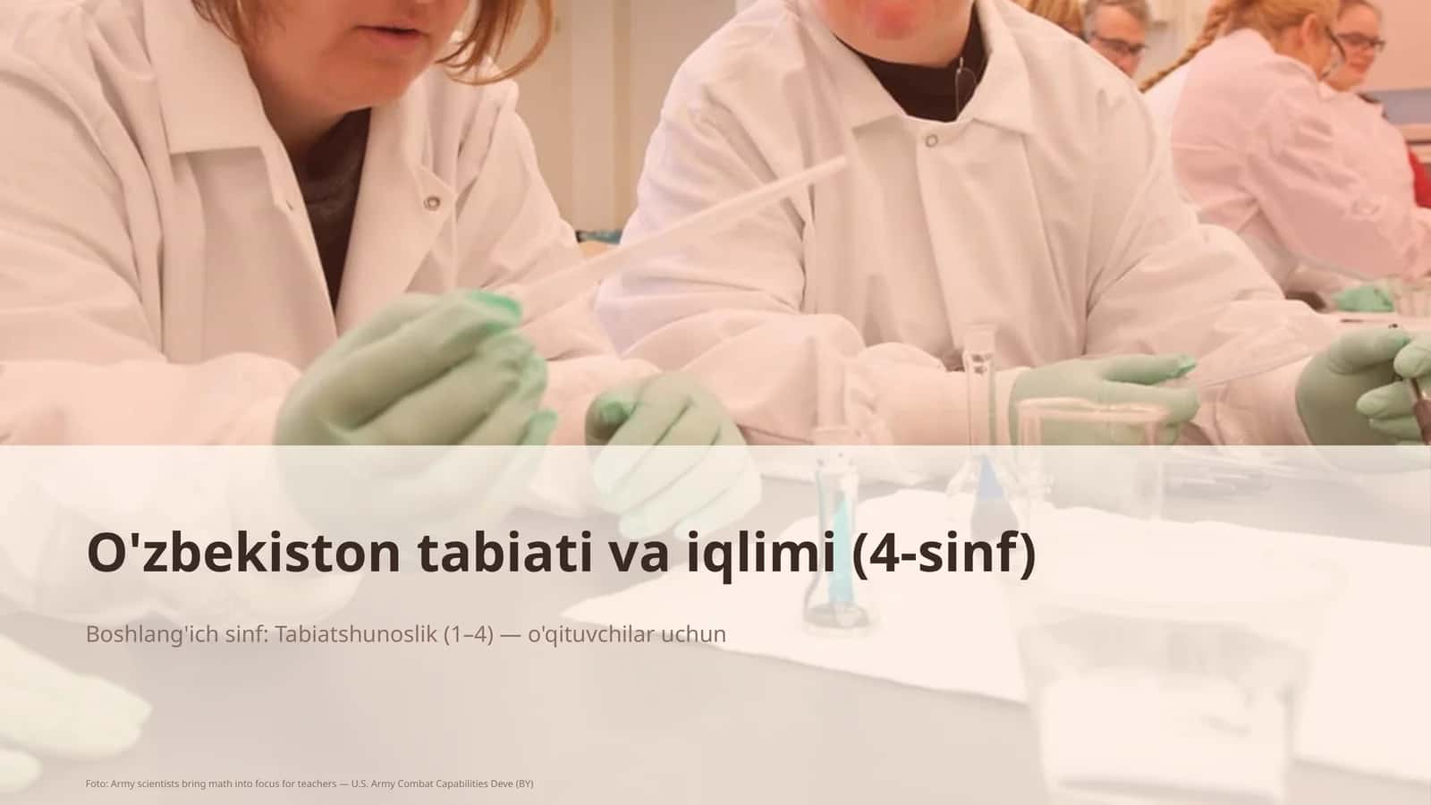 O'zbekiston tabiati va iqlimi (4-sinf)