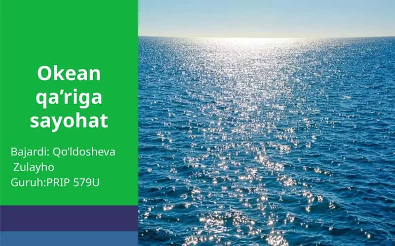 Okean qa’rigasayohat