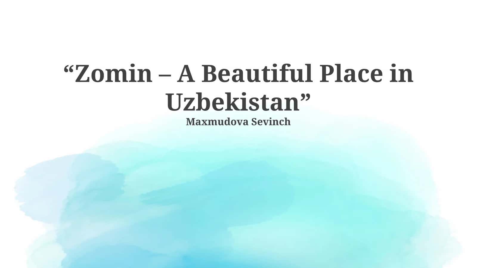 Discovering Zomin: Uzbekistan's Hidden Gem