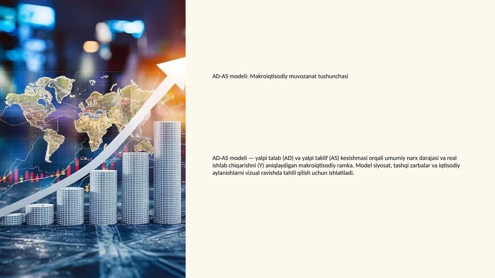 AD‑AS modeli: Makroiqtisodiy muvozanat tushunchasi