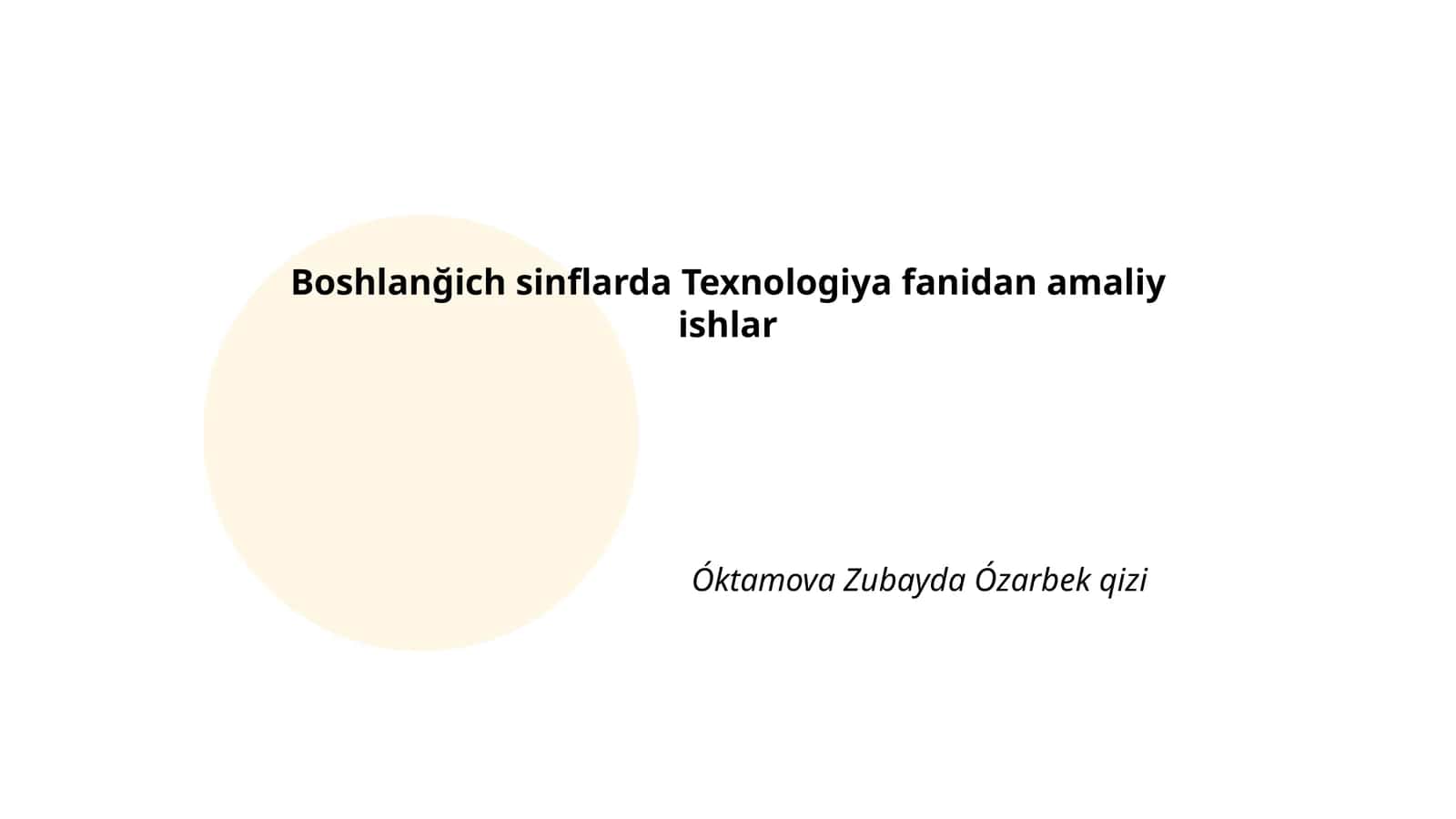 Oddiy mexanizmlarni yaratish