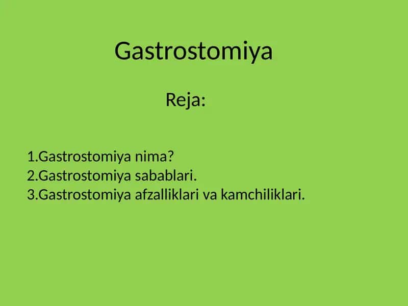 Gastrostomiya