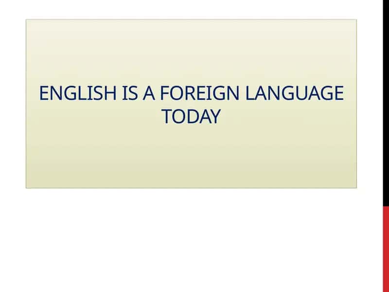 Learning English Purposes