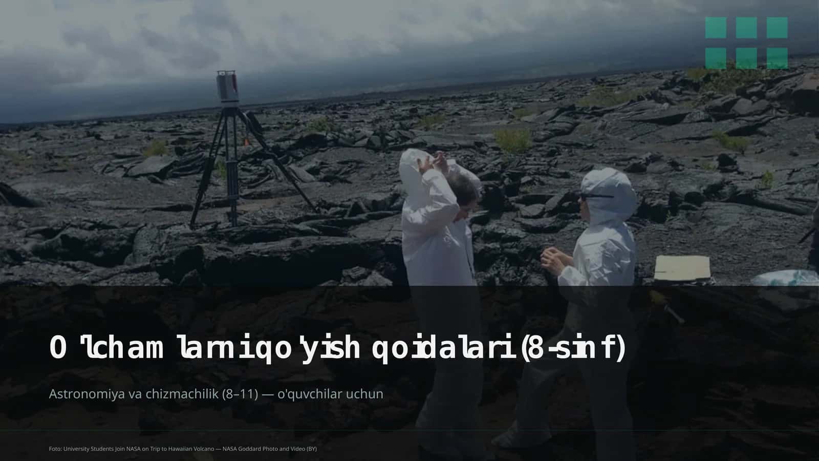O'lchamlarni qo'yish qoidalari (8-sinf)