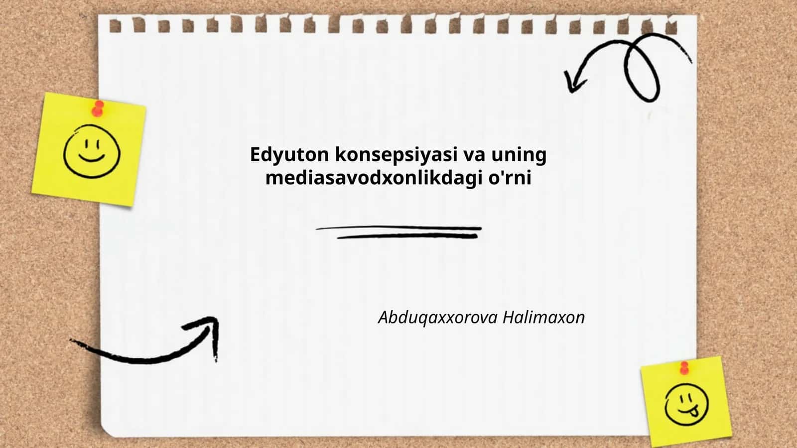 Edyuton konsepsiyasi va uning mediasavodxonlikdagi o'rni