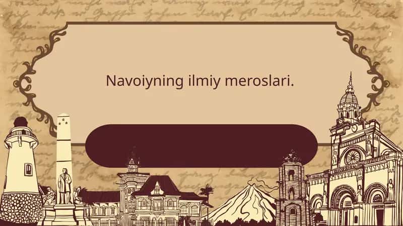 Navoiyning ilmiy meroslari