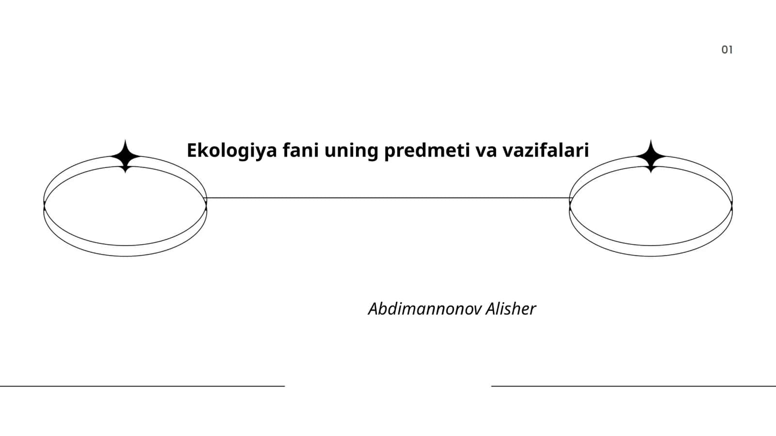 Ekologiya fani uning predmeti va vazifalari
