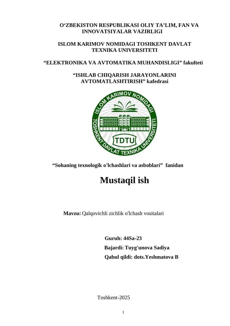 Qalqovichli zichlik o'lchash vositalari