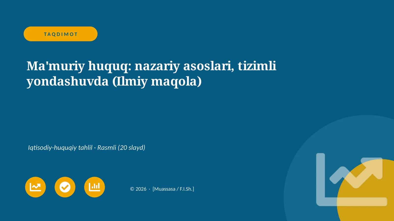 Ma'muriy huquq: nazariy asoslari, tizimli yondashuvda (Ilmiy maqola)