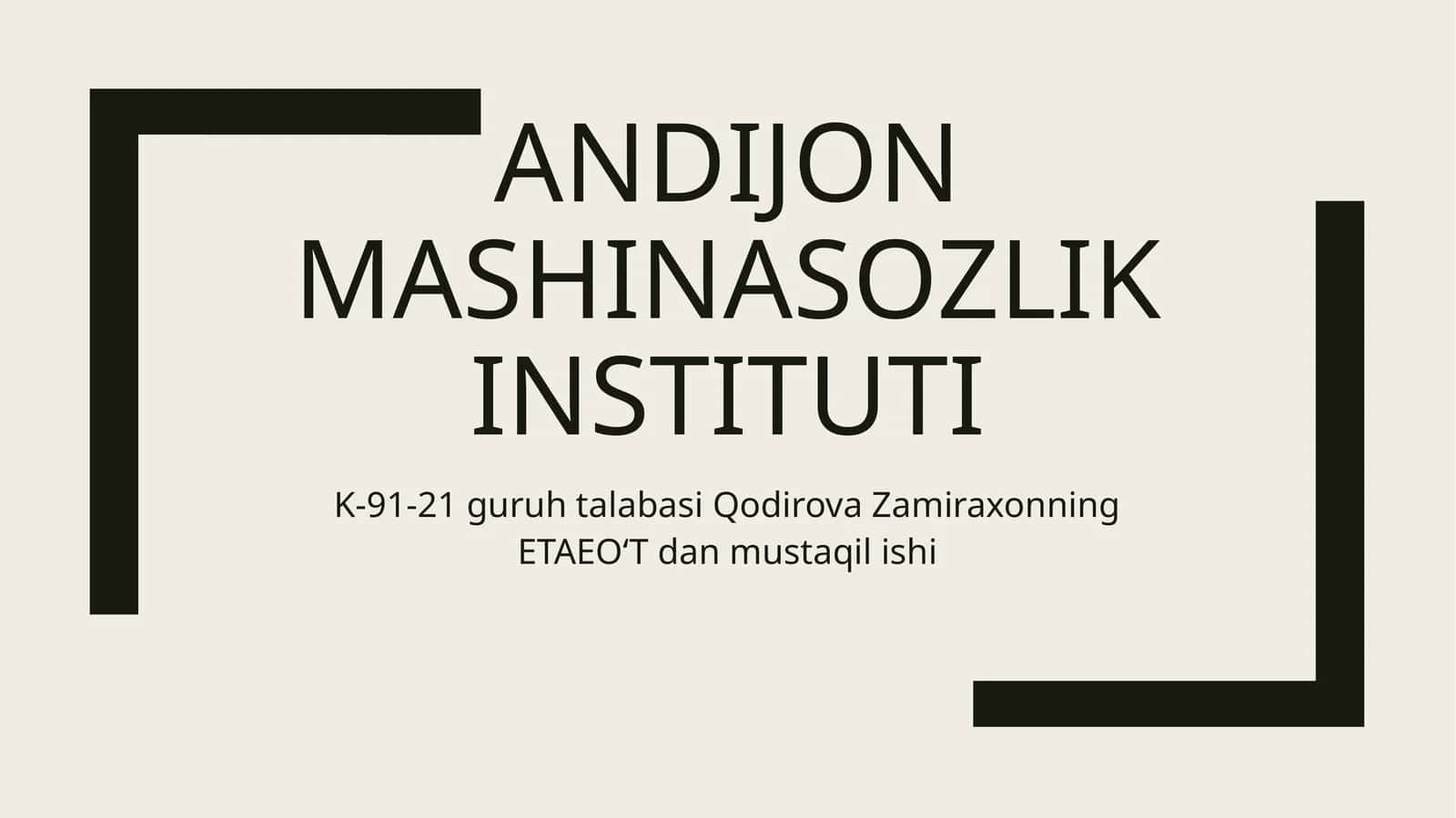 Elektr apparatlari va avtomatlashtirish vositalarining klassifikatsiyasi