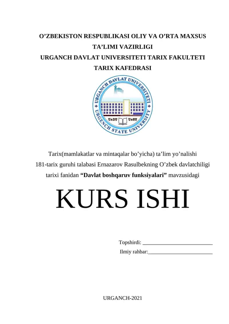 Davlat boshqaruv funksiyalari