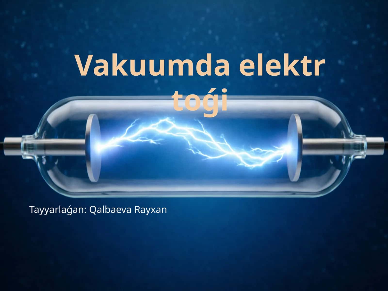 Vakuumda elektr toǵi