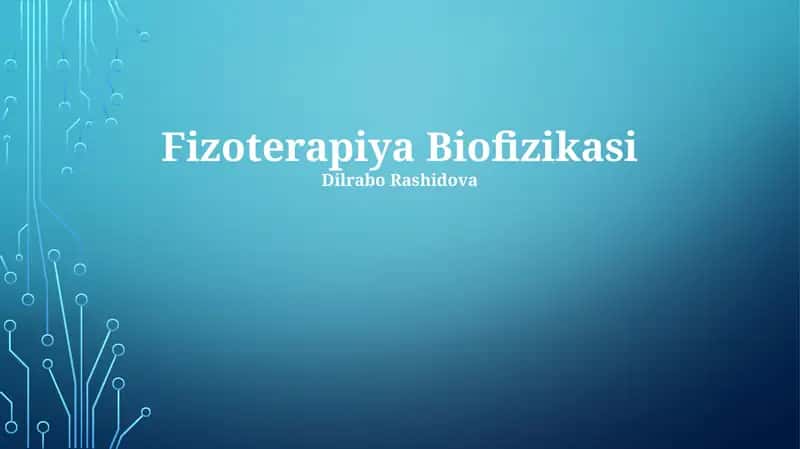 Fizoterapiya Biofizikasi