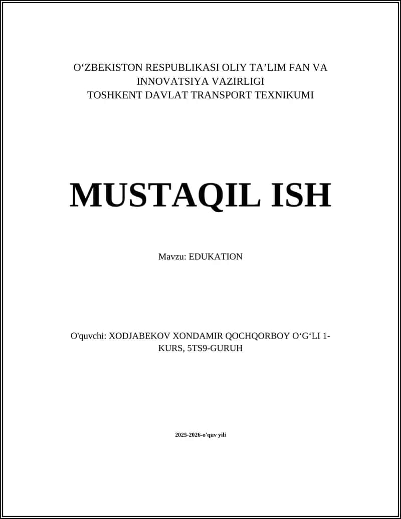 Ta'lim siyosati va boshqaruvi