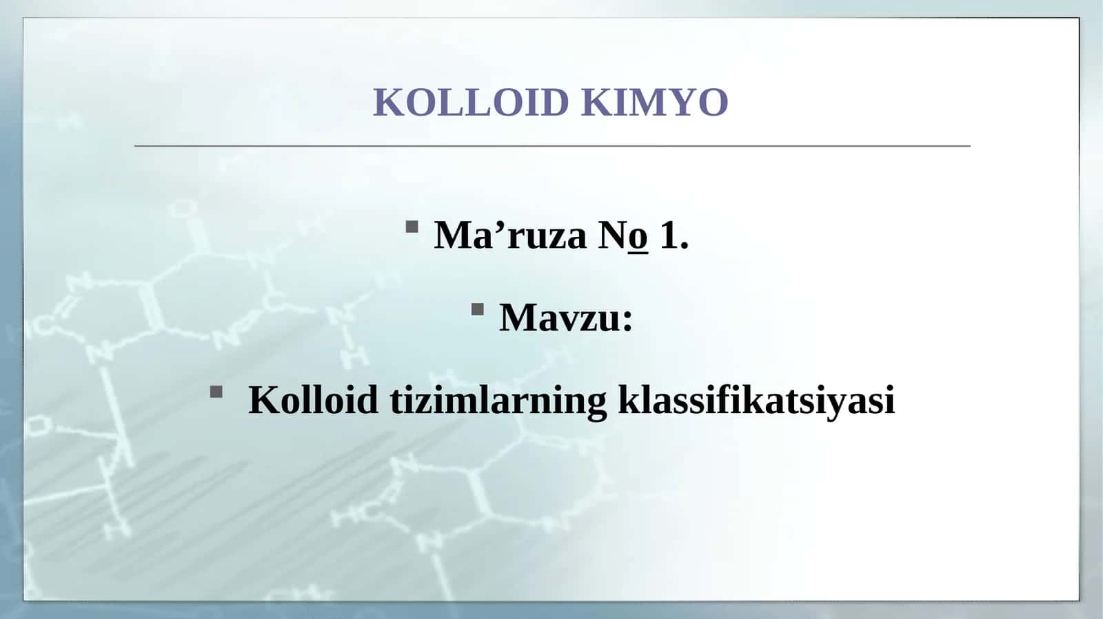Kolloid Kimyo