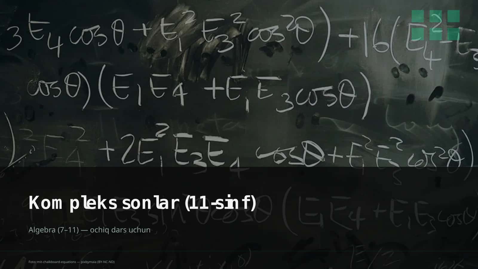 Kompleks sonlar (11-sinf)