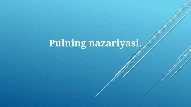 Pulning nazariyasi