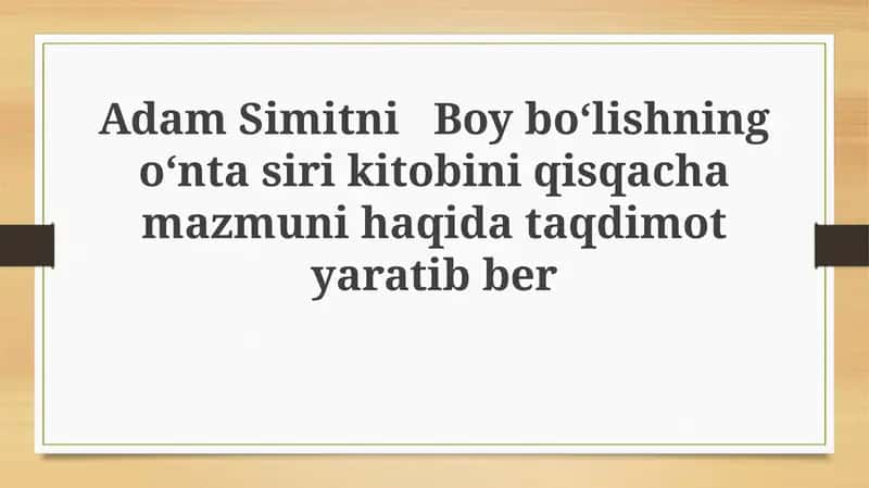 Adam Simitnining Hikmatlari