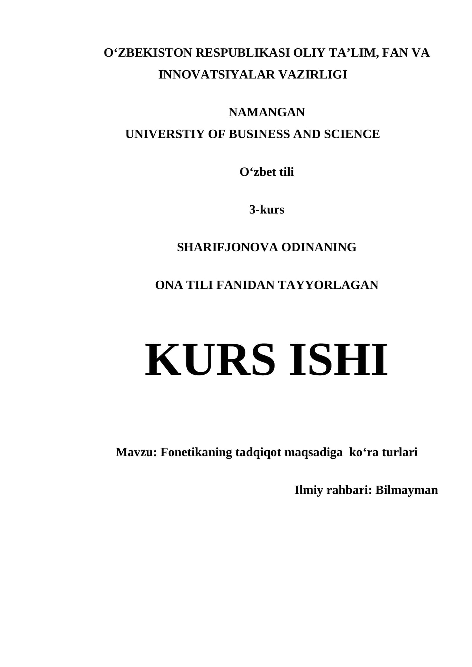 Fonetikaning tadqiqot maqsadiga koʻra turlari