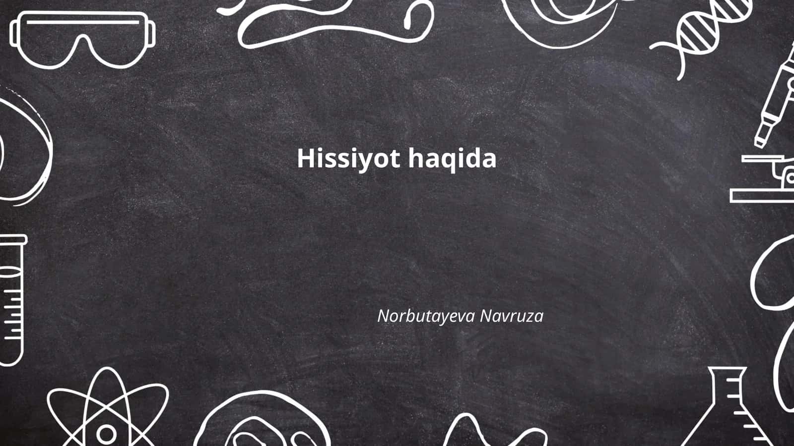 Hissiyot haqida