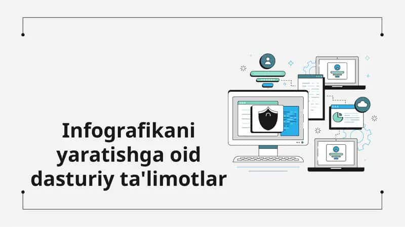 Infografikani yaratishga oid dasturiy ta'limotlar