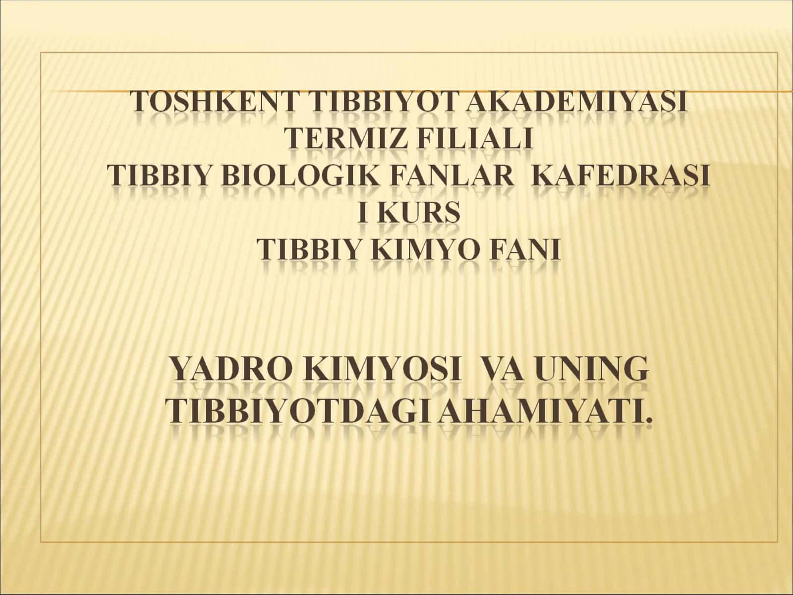Radiatsiya va radioizotoplar