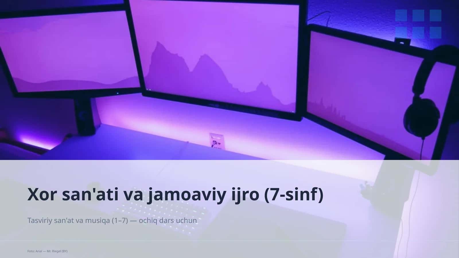 Xor san'ati va jamoaviy ijro (7-sinf)