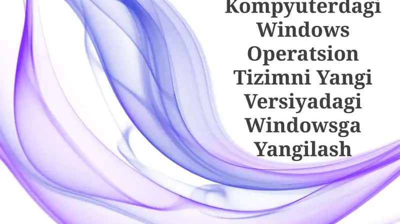 Windows Operatsion Tizimi Yangilash