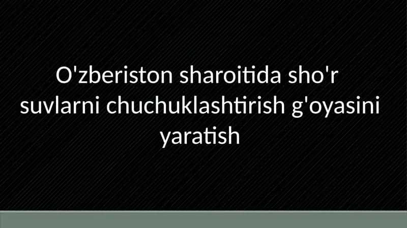 O'zberistonsharoitidasho'r