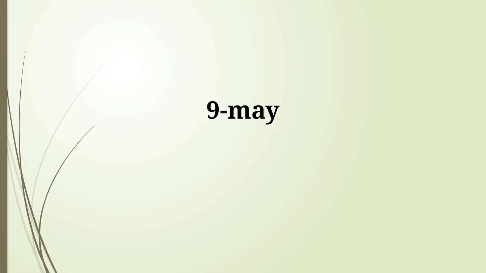 9-May: G'alaba kuni va xotira