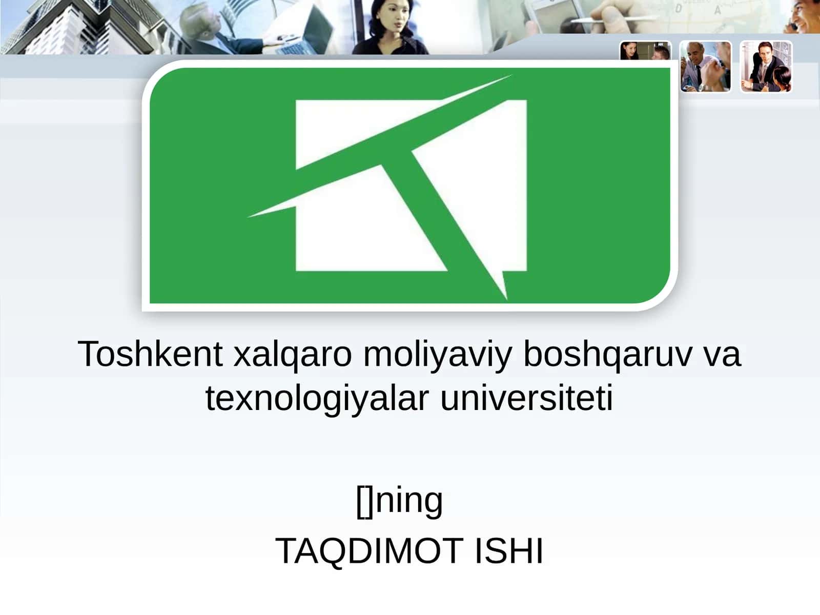 TAQDIMOT ISHI