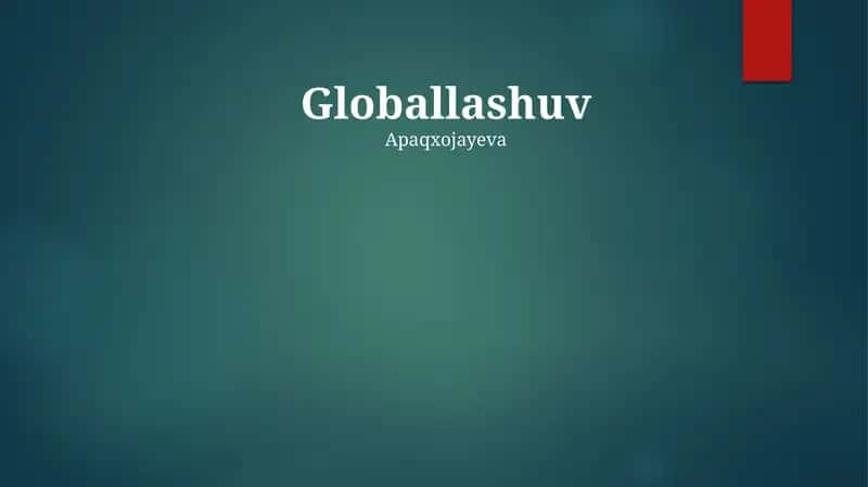 Globallashuv